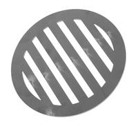 SEWACC Grille De Feu en Tôle De Fer pour Gril Rond, Grille De Cheminée, Plaque Chauffante Ronde pour Barbecue, Pique- Et Camping, 145mm