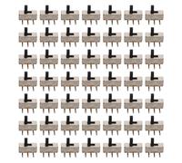 SEWACC Interrupteurs à Glissière Verticaux 2 Positions Lot de 300 3 Broches Structure Fiable pour Montage sur Panneau pour Assemblages Portables et Équipements de Bureau