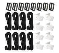 SEWACC Kit D'attaches pour Enrouleur de Couverture de Piscine en Plastique Noir Léger et Facile à Utiliser pour Bobines Solaires Enterrées