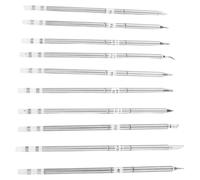SEWACC Lot de 10 Pointes de Fer à Souder en Métal Argenté avec Système D'échange Rapide, Qualité de Surface, pour Station de Soudage Électronique