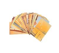 SEWACC Lot de 30 Cartes Postales Déco Murale Papier pour Scrapbooking Adolescentes Orange Coucher De Soleil Loisirs Créatifs Décoration Chambre Anniversaire Présent