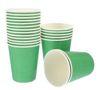 SEWACC Lot de 50 Gobelets en Papier Jetables 250 Ml Vert Saint-patrick, Gobelets en Carton pour Fête, Mariage et Diy, Vaisselle Jetable Écologique pour Événements Festifs