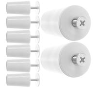SEWACC Lot de 8 Butées de Volet Roulant en Plastique Blanc, Accessoires de Fixation pour Stores Verticaux, Pièces de Rechange pour Moustiquaires, Arret de Volet pour Usage Maison