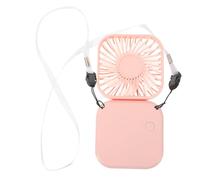 SEWACC Mini Ventilateur Portatif USB Rechargeable, Pliable et Silencieux pour Camping et Bureau, Petit Ventilateur D'été en Plastique Fonction Support Téléphone et Batterie 800mah