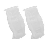 SEWACC Moule en Silicone pour Bougie Moules en Résine pour Casse-noix 2pcs Blanc, Détail Précis, pour Fabrication de Bougies et Aromathérapie, Noël, DIY