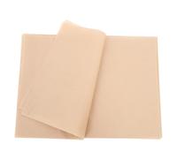 SEWACC Papier Sulfurisé Alimentaire Prédécoupé 40X30 CM 100 Feuilles en Papier Kraft Naturel Siliconé Antiadhésif Résistant à la Chaleur Compatible Four Friteuse à Air Barbecue et