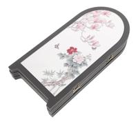 SEWACC Paravent Chinois Pliant 3 Panneaux en Mousse PVC et Acrylique, Miroir Réfléchissant Portable, Décoration Élégante pour Bureau ou Salon Feng Shui Nouvel an