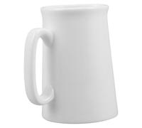 SEWACC Pichet à Lait Design Nordique Blanc en Céramique avec Bec Verseur et Poignée Ergonomique Simple et Multifonctionnel pour Usage Café et Maison