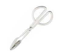 SEWACC Pince à Salade en Acier Inoxydable Forme Ciseaux Anti-dérapante Steak, Outil de Service Polyvalent pour Usage Quotidien et Pique-niques