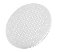 SEWACC Plaque de Cuisson Pizza Ronde Perforée en Aluminium Argenté | Usage Maison, Revêtement Antiadhésif et Résistance à Chaleur, pour Gâteaux et Brioches Vapeur