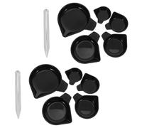 SEWACC Plateau de Pesée en Plastique Noir avec Design Compact et Haute Précision, Plateau en Acier Inoxydable pour Bijoux et Diamants en Laboratoire ou Comptoir