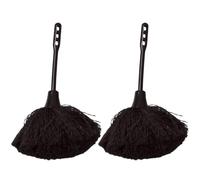 SEWACC Plumeau Antistatique 2pcs en Fibre avec Poignée Antidérapante pour Nettoyage sans Rayures des Étagères et Stores Espaces Étroits