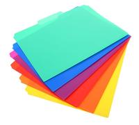 SEWACC Pochettes Plastiques pour Documents en Pp, Lot de 6 Dossiers Colorés A4 pour Organiser et Ranger les Documents au Bureau L'école