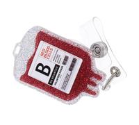 SEWACC Porte-badge et Paillettes en Acrylique Rétractable Clip Crocodile Maintien Ferme, Design Délicat pour Professionnels de Santé et Bureau