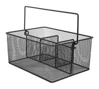 SEWACC Porte-ustensiles Panier de Rangement en Fer Noir, Cuisine