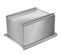SEWACC Presse à Tofu en Acier Inoxydable Argenté, Moule Pratique Évacuation Rapide D'eau, Ustensile Cuisine pour Fabrication Maison