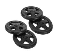 SEWACC Roues de Rechange et Installation Facile Lot de 4 en Plastique Noir Roues D'escalade Accessoires pour Chariot de Supermarché pour Panier à Provisions Pliable