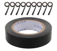 SEWACC Ruban Isolant Électrique Pvc Haute Température 15m 10pcs Noir Adhésif Forte Résistance pour Câbles et Fils sous Tableau de Bord Industriel