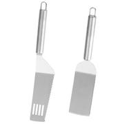 SEWACC Spatules à hamburger en acier inoxydable 27 cm lot de 2 pour pizzerias et restaurants occidentaux, outils de cuisine multifonctions pour pâtes et desserts