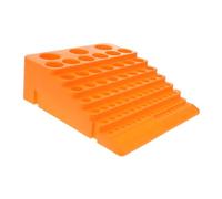 SEWACC Support de Forets et Fraises 84 Trous en Plastique Solide, Rangement Portable pour Outils de Perçage, Organiseur Compact pour Atelier Professionnel, Coffret de Rangement Pratique,