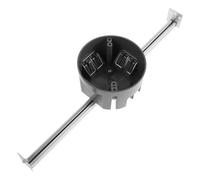 SEWACC Support de Plafond Rond Réglable en Alliage D'aluminium, Capacité Jusqu'à 25kg, pour Ventilateur de Plafond ou Tringle à Rideau