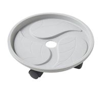 SEWACC Support pour Pots de Fleurs Rond en Plastique PP Épais Tiroir de Stockage d'eau et roulettes, pour Maison, Design à Grille Robuste et Mobile