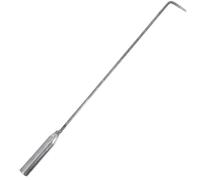 SEWACC Tisonnier de Cheminée en Acier, Outil Léger et Portable pour | Design Simple et Pratique, Usage Intérieur ou Extérieur, Argenté, pour Randonnée et Foyer