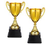 SEWACC Trophée de Compétition 2 Pièces en Plastique Petit Modèle | Récompense pour Concours et Événements Sportifs, Statue Décorative Créative, pour Maternelle et École Primaire