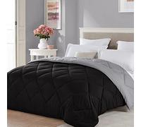Seward Park Couette d'été légère, Remplissage en Microfibre hypoallergénique, Couverture Autonome, lit Simple Extra Longue pour dortoir, Noir/Gris
