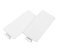 SEWOART 2 Pièces Cache Arrière pour Télécommande de Climatisation en Plastique Blanc Design à Clipser, Protection Renforcée du Compartiment Batterie Ambiance Estivale Agréable la Maison