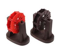 SEWOART 2 Pièces Meule à Eau en Plastique pour Décoration de Jardin Miniature Support Facile à Entretenir, Design DIY pour Aménagement Intérieur et Bureau