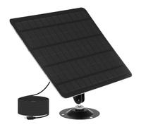 SEWOART 20W Panneau De Charge Solaire Monocristallin Support Mural Pour Lampes De Rue Extérieur Étanche