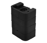 SEWOART 4 pièces Patin Amortisseur Caoutchouc pour Climatiseur Unité extérieure Support de pied Anti-vibrations Base pour air conditioning unit 1-3P Résistant à l’usure Noir trou 10 mm