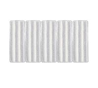SEWOART 5 Pièces Lingette de Remplacement en Microfibre pour Balai Plat, Haute Absorption et Nettoyage Facile, pour Sols Carrelés et Différents Types de Sols