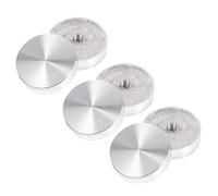SEWOART 6pcs Aluminium Pour Meubles Adaptateurs Pour Dessus De Table En Verre MatéRiel De Connexion Pour Tables Basses Et Bureaux, 30mm ÉPais