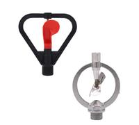 SEWOART Arroseur Automatique en Alliage de Zinc 360 Degrés pour Pelouse et Agriculture, Pulvérisateur Solide Noir Raccord 1/2 Pouce, pour Irrigation de Jardin et Ferme