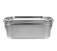 SEWOART Boîte à Lunch Portable en Acier Inoxydable 550ml Argentée, Légère et Hermétique, pour Pique-niques en Famille