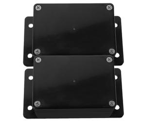 SEWOART Boîte de Jonction Étanche Noire Oreilles 100x68x50 Mm Couvercle de Protection pour Rallonge Électrique Extérieure Lot de 2 Boîtes pour Installation Électrique Extérieure