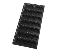 SEWOART Boîte de Rangement Tri des Pièces en Plastique Noir pour Pièces 7 Compartiments Portable pour Banque et Usage Domestique