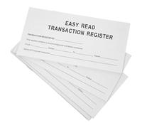 SEWOART Carnet de Comptabilité Personnelle Récupération Pratique en Papier Blanc, Portable Organiseur de Chéquier pour Gestion Financière Personnelle