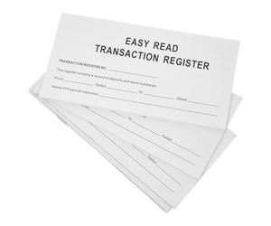 SEWOART Carnet de Comptabilité Personnelle Récupération Pratique en Papier Blanc, Portable Organiseur de Chéquier pour Gestion Financière Personnelle