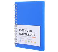 SEWOART Carnet de Mots de Passe A6 à Spirale avec Onglets Alphabétiques Carnet Multi-Usage pour Gestion des Mots de Passe et Adresses Web Papier Anti-Traversée Couleur Bleue Cahier