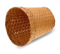 SEWOART Corbeille à papier en papier imitation paille 13 litres, panier de rangement élégant et résistant pour enfants en salle de bain et bureau couleur kaki Couleur Aléatoire