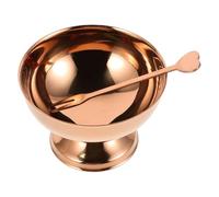 SEWOART Coupes de Crème Glacée sur Pied en Acier Inoxydable 130ml pour Camping, Multifonctionnelles et Solide, pour Desserts, Salades et Réunions Familiales