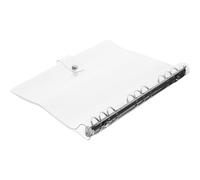 SEWOART Couverture de Classeur Plastique Transparente B5, Étui Rigide Non Déformable Design Clair, pour Bureau et École, Protège Cahier à Feuilles Mobiles