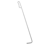 SEWOART Crochet Récupération Facile en Acier Inoxydable Argenté de Panier de Skimmer 51,5x4,5x0,6 Cm et Surface Antidérapante pour Nettoyage de Piscine