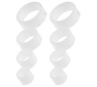 SEWOART Douilles Meules, 2 Sets en Plastique Blanc, Manchons Réducteurs de Meule, Adaptés pour Meuleuse D'établi et Polissage sur Bois et Pierre