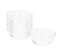 SEWOART Ensemble de 6 Bols à Dessert en Verre Empilables, Résistants Froid, pour Maison et Réfrigérateur, Coupelles pour Pudding, Gelée et Fruits