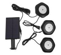 SEWOART Lampe Solaire Étanche RGB pour Piscine 18 LED, Alimentation Solaire 2000mah, Lampe de Jardin Multifonction Résistante à l'usure, pour Allées et Piscines