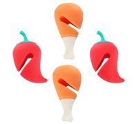 SEWOART Lève-couvercle de Casserole en Silicone 4pcs Dispositif Anti-débordement Créatif et Chic Cuisine Protection Éclaboussures